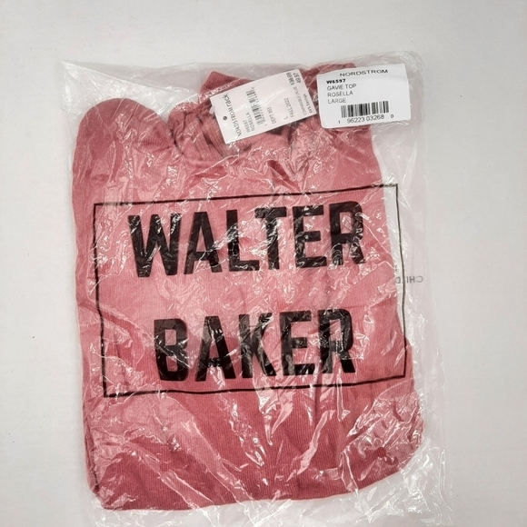 Women's Long Sleeve Sweater Top Rosella Pink Rose Size L NWT $138 - Picture 4 of 5